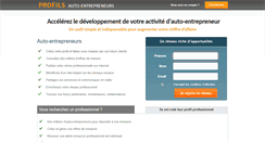 Desktop Screenshot of profils-auto-entrepreneurs.com